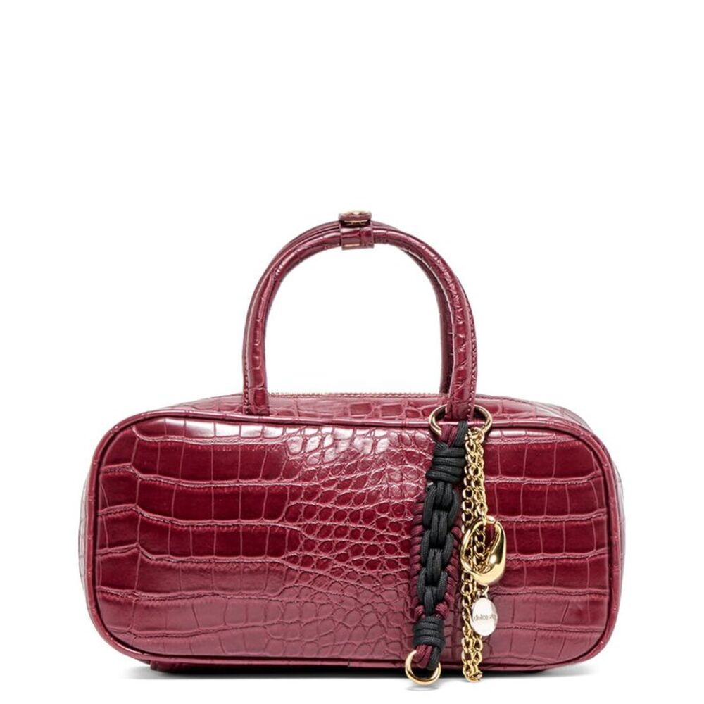 Dolce Vita Flyn Croco Satchel, Red